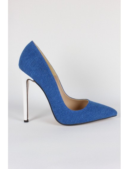 Lora Kroko ince topuklu ayakkabı