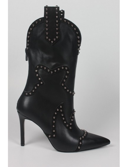 Pelo Ince Topuklu Kadın Çizme 060