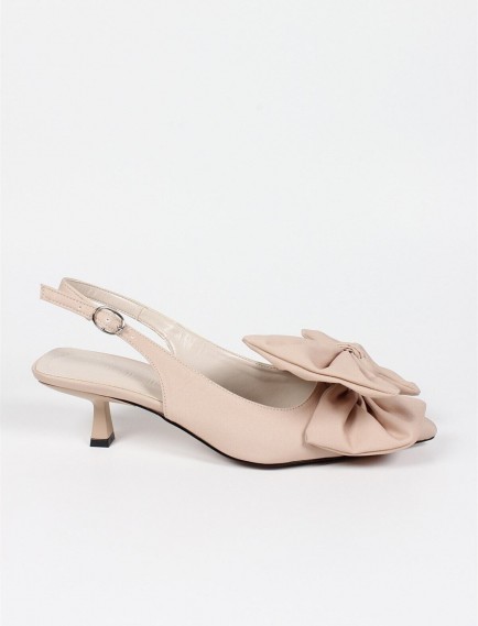 Saten İnce Topuklu Ayakkabı